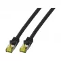 EFB-Elektronik RJ45 Patch Kabelis Cat.6A S/FTP LSZH Cat.7 2m Melns (MK7001.2B)