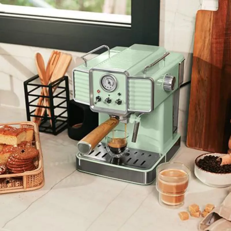 Cecotec 1576 Power Espresso 20 Tradizionale Light espresso kafijas aparāts, 20 bar, 1350 W, 1,5 l, gaiši zaļš
