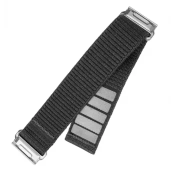 Nylon sporta siksna FIXED QuickFit 22 mm Garmin, tumši pelēka, plaukstas locītavai 160–210 mm