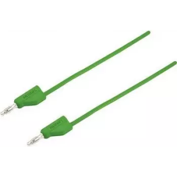 VOLTCRAFT Mērīšanas vads [4 mm spraudnis - 4 mm spraudnis] 0.25 m Zaļš MSB-300 (MSB-300-0.25-GR)