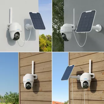 Reolink Go Series G430 - 5MP āra akumulatora kamera, 4G LTE tīkls, cilvēku/transportlīdzekļu/dzīvnieku noteikšana, 355° panoramēšana un 140° slīpums