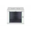Sienas stiprināms 19 collu skapis DIGITUS Dynamic-N DN-37106 — 9U, 600x600 mm, IP20, atslēgas slēdzene