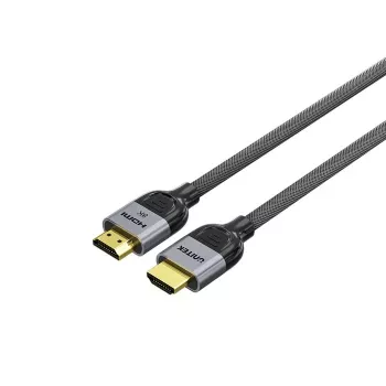 HDMI kabelis Unitek C11093RGY01 8K 10 m, HDMI 2.1, 48 Gbit/s, 144 Hz, ARC, apzeltīti kontakti, pelēks