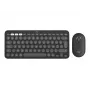 Logitech Pebble 2 Combo for Mac bezvadu tastatūra un pele QWERTZ vācu izkārtojums Graphite