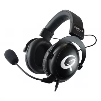 Austiņas QPAD QH-91 vadu, galvas saite, circumaural, 15–25000 Hz, 2 m kabelis, melna