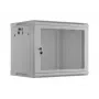 Lanberg WF01 19 inch 9U 600x450 pelēks sienas stiprinājuma skapis ar perforētām durvīm