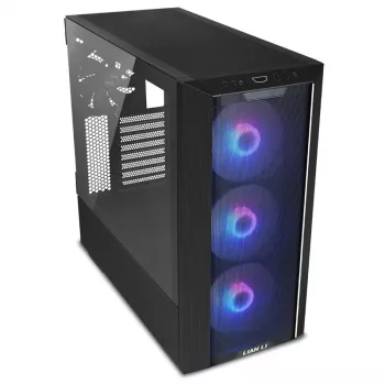 Lian Li LANCOOL III Midi Tower Melns, Caurspīdīgs