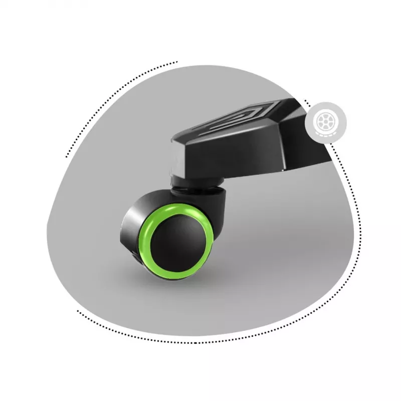 Huzaro HZ-Ranger 6.0 Pixel Mesh bērnu spēļu krēsls melns-zaļš