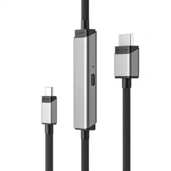 ALOGIC ULCHDPD01-SGR video kabeļa adapteris 1 m USB Type-C HDMI + USB Sudrabs