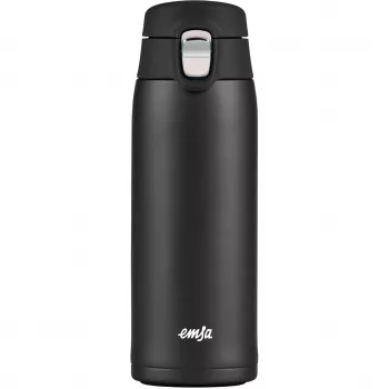 Ceļojumu krūze EMSA N2151700 0.4 L, melna matēta, atverams vāks
