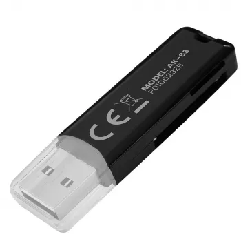 Czytnik Kart SD, USB 2.0, 480 Mbps, AK-63 Savio SAVAK-63
