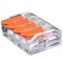 Hismart EL240463 — universāls spied-savienotājs 4x 0.5-6.0mm², 41A, 450V, 20 gab.