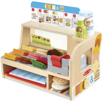 Melissa & Doug koka sviestmaižu letiņš ar šķēlēju – 56 lomu spēles pārtikas gabali - FSC sertificēts