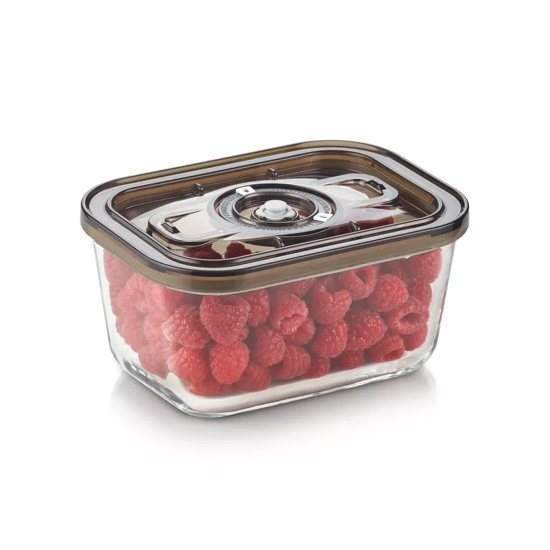 Caso stikla vakuuma trauks ar plastmasas vāku | VacuBoxx Eco M | Caurspīdīgs