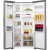 Gorenje HZF55082 NRS917E41XWD G400 Brīvstāvošs Amerikāņu stila ledusskapis, Pelēks, 2 durvis, Skārienvadība, LED