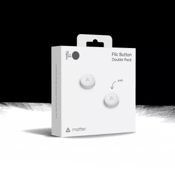 Bezvadu viedās vadības pogu komplekts Flic Double Pack R-BW-02 — 2 programmējamas Bluetooth pogas