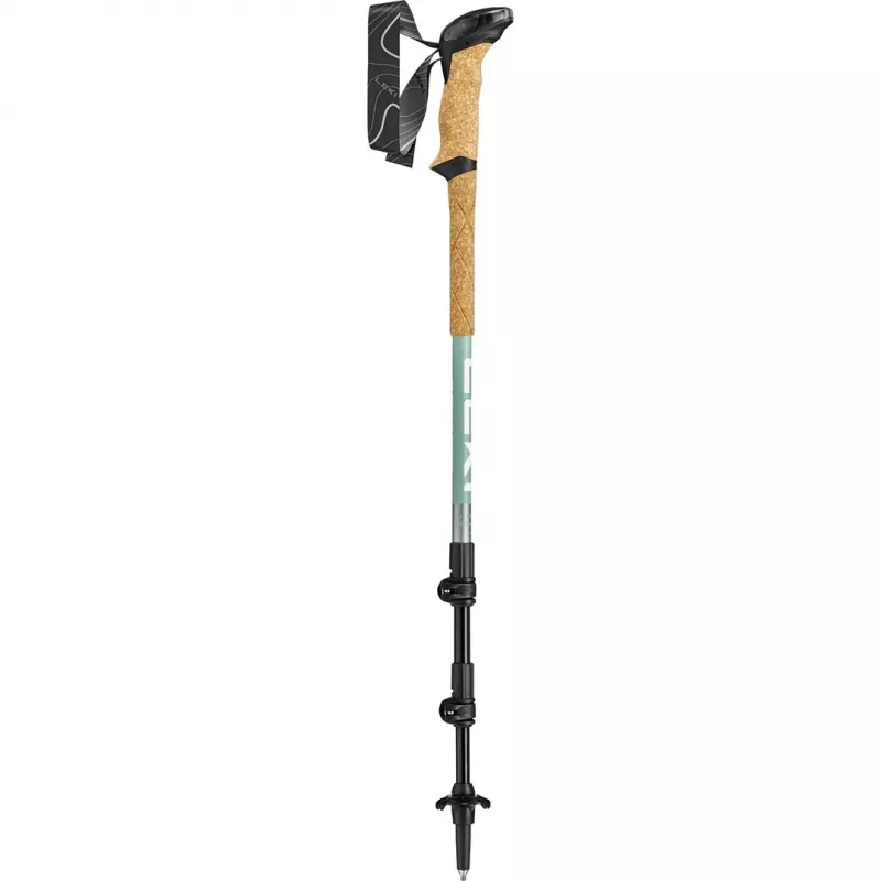 Pārgājienu nūjas Leki Makalu Lite regulējamas 90–125 cm, pelēkzaļa