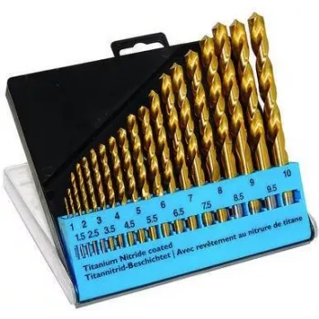 Urbju komplekts c.k tools T3291 — 19 HSS TiN pārklājuma urbji metālam un vispārējai urbšanai