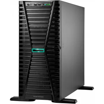 HPE ProLiant ML110 Gen11 4510 12-kodolu 1p 64GB-R MR408i-o 8SFF 2x480GB SSD 2x1000W RPS EU Server