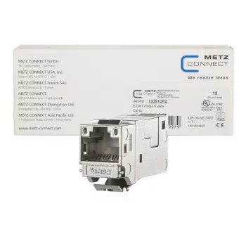 RJ45 savienotājs METZ CONNECT 130910KZ Sudraba Sievišķais 12 gab.