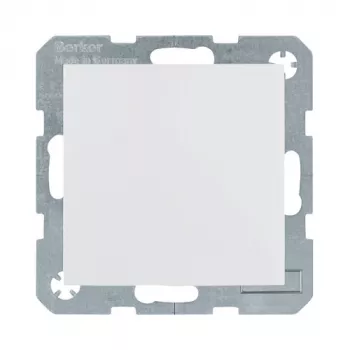 Berker 47518989 SCHUKO kontaktligzda ar atlokāmu vāciņu, balta