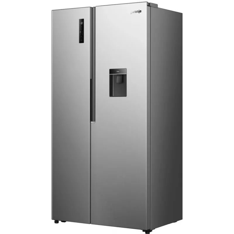 Gorenje HZF55082 NRS917E41XWD G400 Brīvstāvošs Amerikāņu stila ledusskapis, Pelēks, 2 durvis, Skārienvadība, LED