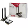Inter-Tech DMG-32 - Iekšējā - Bezvadu - PCI Express - Wi-Fi - 650 Mbit/s - Melns - Sudrabs (88888148)