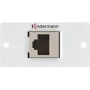 Kindermann Konnect 50 alu - Modulārais Faceplate-Snap-In - GG45 (7444000424)