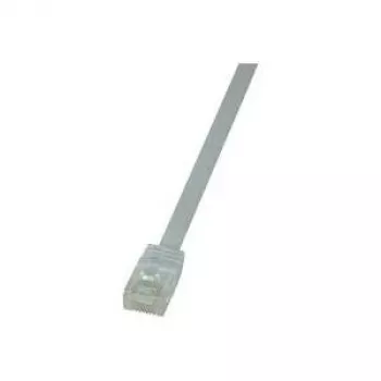 LogiLink CF2071U RJ45 tīkla kabelis, patch kabelis CAT 6 U/UTP 5,00 m balts, īpaši elastīgs, 1 gab.