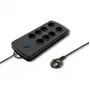 Pārsprieguma aizsargs Qoltec 50161 Melns 8 Kontaktligzdas 230V