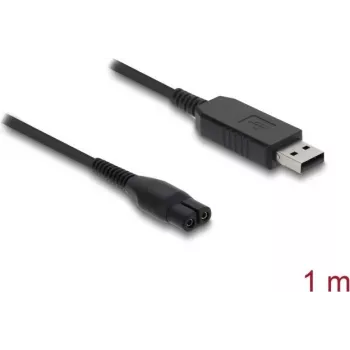 USB uzlādes kabelis DELOCK elektriskajiem skuvekļiem 4,3 V, saderīgs ar Philips OneBlade 360 Face + Body