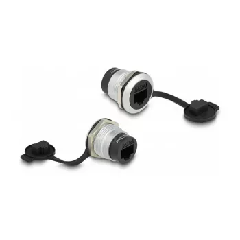 DeLOCK RJ45 Cat.6A tīkla kabelis 1m, melns