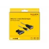 DeLOCK Adapter USB 2.0 Type-A uz Serial RS-232 D-Sub 9 + D-Sub 25