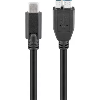 Wentronic goobay USB kabelis - Micro-USB B (vīriešu) uz USB-C (vīriešu) - USB 3.1 - 60 cm - reversīvs C spraudnis (67995)
