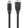 Wentronic goobay USB kabelis - Micro-USB B (vīriešu) uz USB-C (vīriešu) - USB 3.1 - 60 cm - reversīvs C spraudnis (67995)