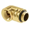 Adapteris Barrow G1/4 collu 90° grozāms vīrišķais uz sievišķo TDWT90-V2.5 Zelts