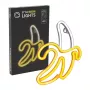 Dekoratīvā neon gaisma MANTA SNL01WHT — spilgts krāsains dizains, sienas akcenta apgaismojums