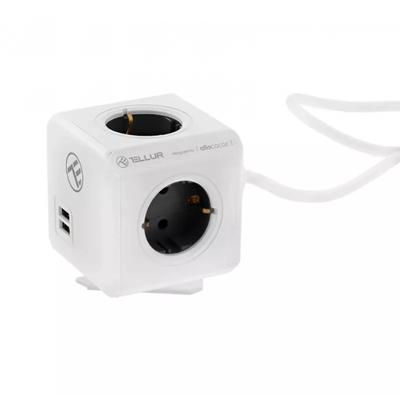 Tellur Power Cube Extended 4 kontaktligzdas 2 USB porti