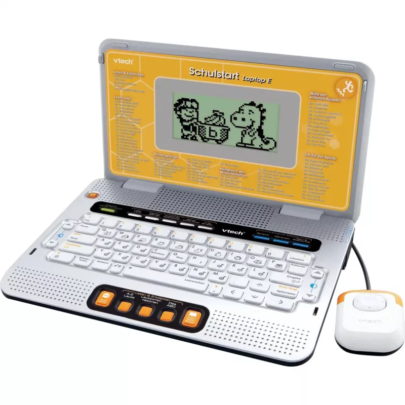 Izglītojošs klēpjdators VTech Schulstart Laptop E sudraba krāsā bērniem 6–8 gadiem