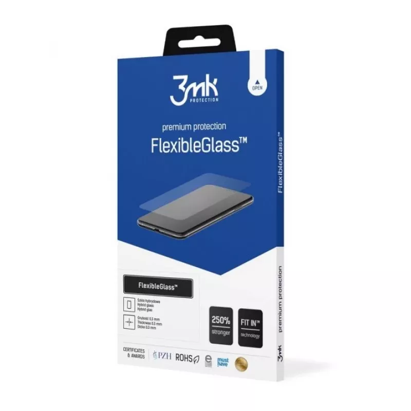 Rūdīts elastīgs stikla ekrāna aizsargs 3MK Samsung Xcover 7 G556 — 0,33 mm, 9H cietība