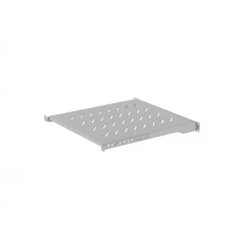 Rack plaukts LANBERG 19 collu 1U 483 x 500 mm, kravnesība līdz 25 kg, 4 punktu stiprinājums