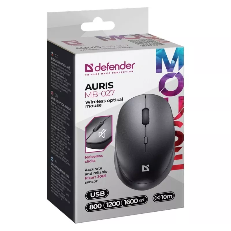 Bezvadu pele DEFENDER AURIS MB-027