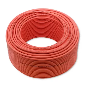 Saules kabelis QOLTEC 53852 6 mm², 100 m spole, sarkans