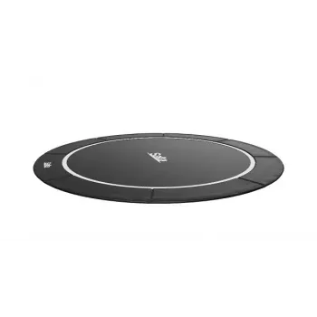 Zemes līmeņa batuts Salta Royal Baseground Sport 396 cm, apaļš, 330 cm lecamais paklājs, 80 atsperes, tērauda rāmis, PVC polsterējums