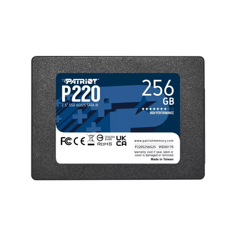SSD disks Patriot P220 256GB 2,5 collu SATA III