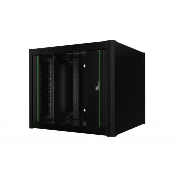 Lanview 19 inch 9U sienas statīvs 600x560mm melns (RWM09U56BL)