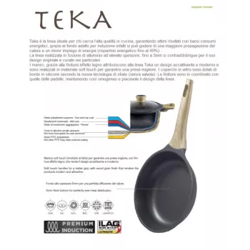 Universālā panna Beper PE.005 Apaļa Melna 24 cm