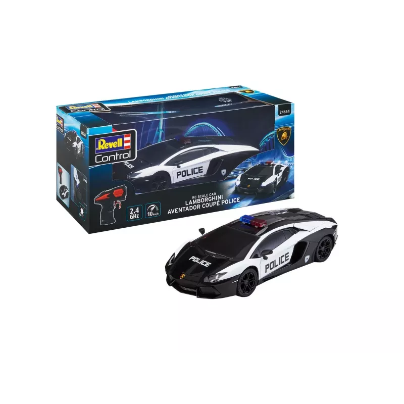 Mēroga modelis Revell Lamborghini Aventador Policija