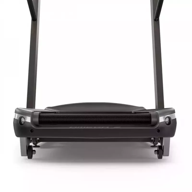 Saliekams elektriskais skrejceļš Horizon Fitness Omega Z-02 — 140×53 cm lente, 20 km/h maks. ātrums, 159 kg slodze, Graphite