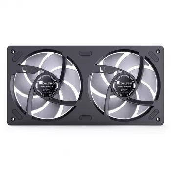 Dzesēšanas ventilators Jonsbo ZB-240 240mm ARGB PWM melns — Infinity Mirror dizains